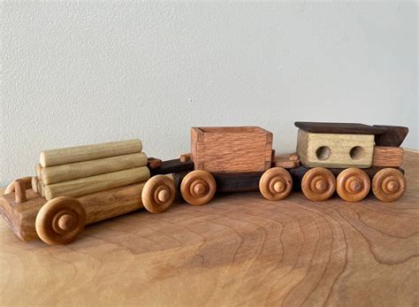 Handmade Wood Train Set Toddler Push Train Toddler Toy Made - Etsy