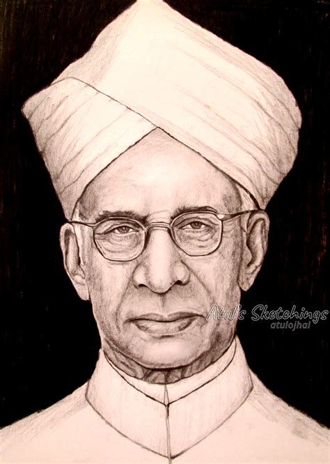 Sarvepalli Radhakrishnan Pencil Drawing