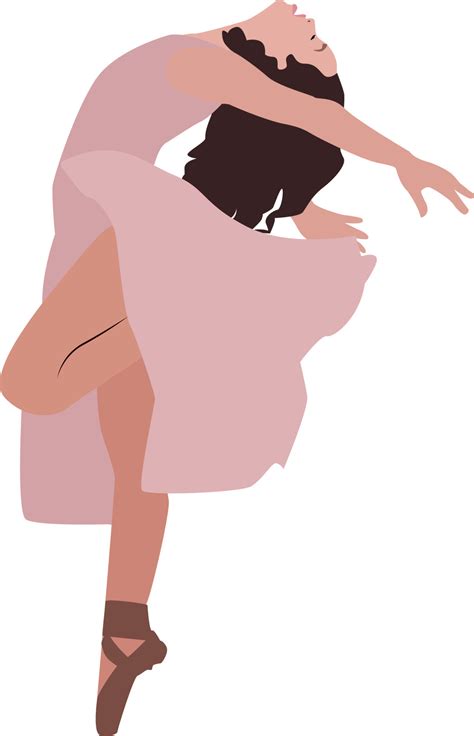 Girl dancing ballet, illustration, vector on white background. 13684612 ...