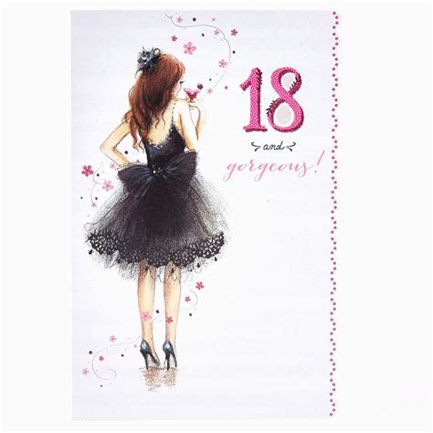 18th Birthday Cards for Girls 18th Birthday Card 18 Gorgeous Card ...