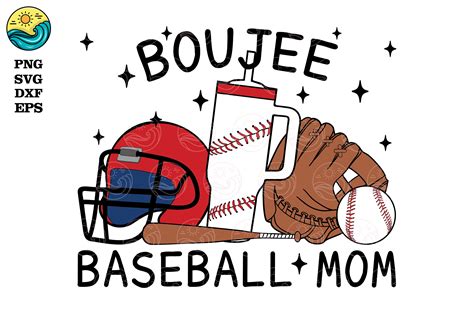 Boujee Baseball Mom SVG, Baseball Mama Graphic by Amesborg Ocean