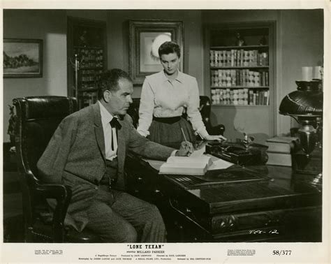 LONE TEXAN-1958-8X10 PROMO STIL-WILLARD PARKER-AUDREY DALTON-JUNE BLAIR