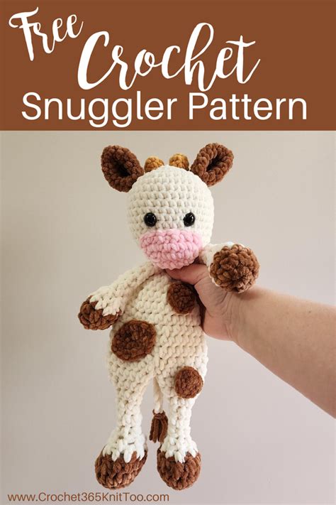 Rosie Sweet Moo: A Cow Crochet Snuggler - Crochet 365 Knit Too