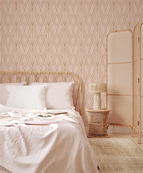 Hotel Deco, Blush Toned Art Deco Designer Wallpaper, Made in Australia ...