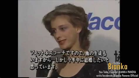 Bianka Panova 1989 Bianka Panova TV Interview Wacoal Cup Tournament ...