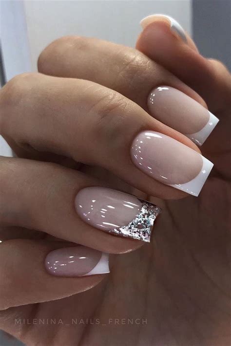 Модный френч с акцентом | Beauty hacks nails, Pretty nails, Short ...