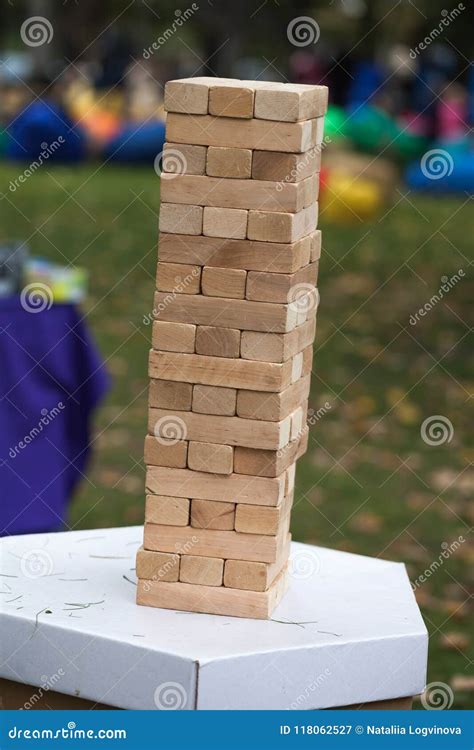 Jenga Classic Wood Game. Board Game. Game Of Physical Skill And Balance ...