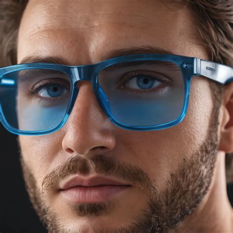 enhance  extreme sport experience  mens clear frame blue light