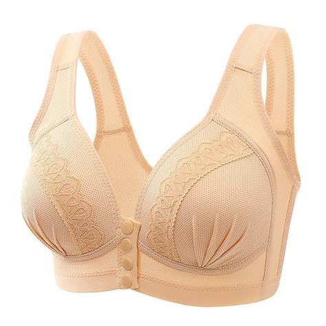 GERsome V-Neck Wireless Bras for Women: Front Closure, Padded