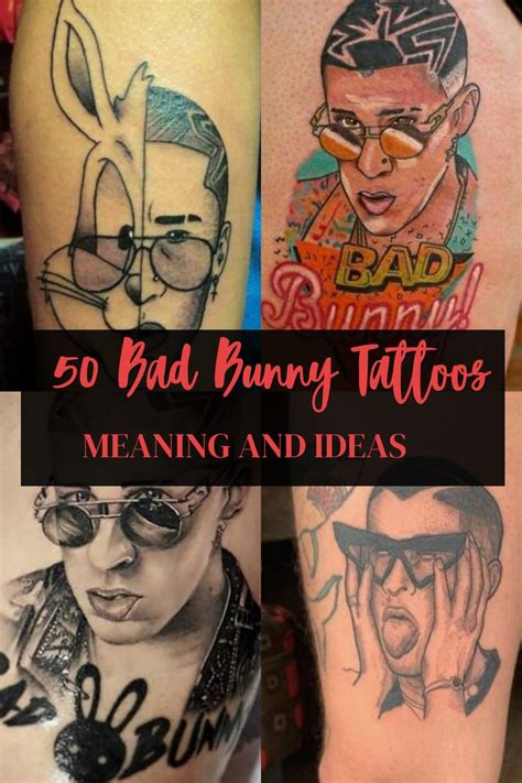 50 Bad Bunny Tattoos meaning and Ideas | Bunny tattoos, Tattoos, Bunny