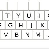 modern qwerty keyboard layout  scientific diagram