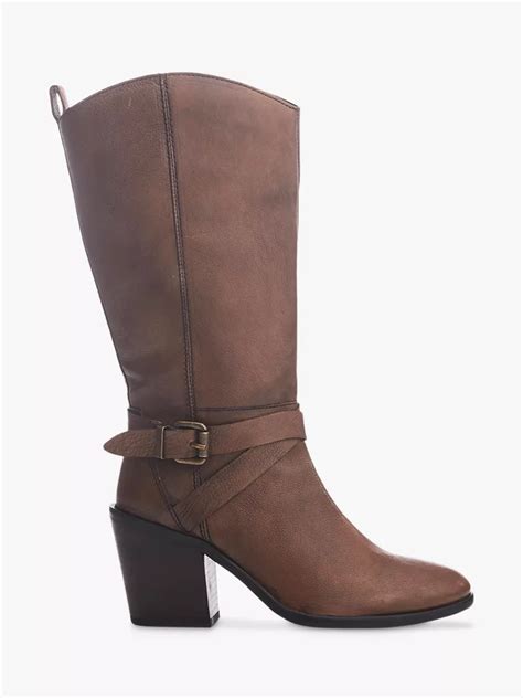 Moda in Pelle Serana Buckle Detail Leather Knee Boots