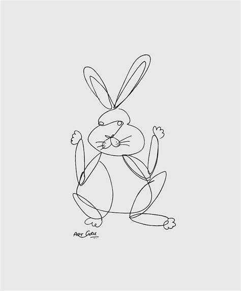Confused Rabbit, 1041, 27 x 40, Ink On Paper, ArtGuru Painting by ...