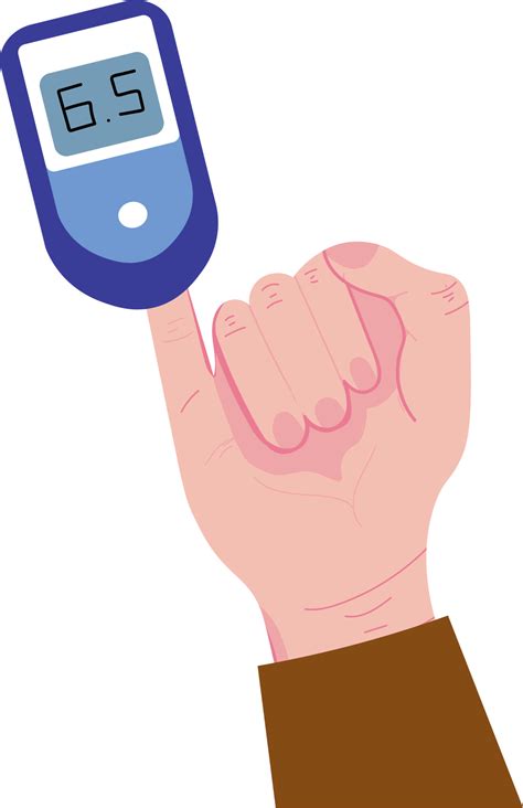 Finger Test for Blood Glucose Monitoring 67640345 PNG