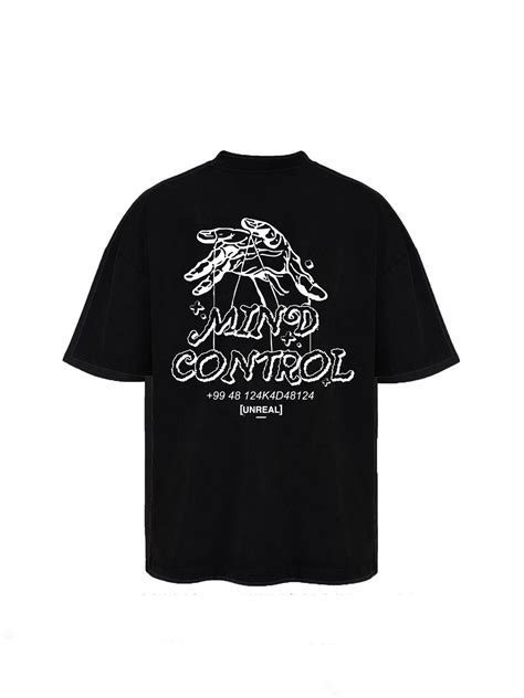 UNREAL Mind control Tee Black | Premium Streetwear by [UNREAL]