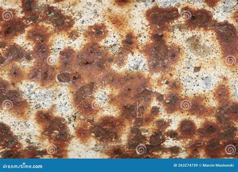 Metal Attacked by Rust, Colorful Background Stock Image - Image of ...