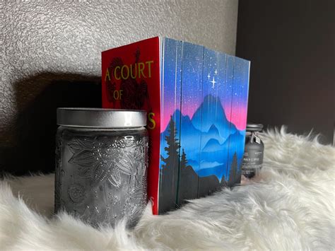 A Court of Thorns and Roses (ACOTAR) Box Set With Airbrushed Stenciled