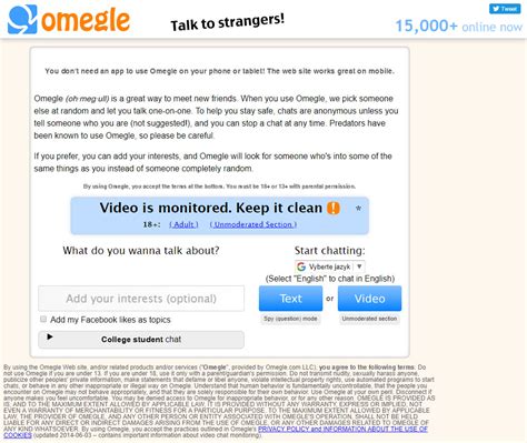 Omegle: Víte, s kým si vaše dítě videochatuje? - E-Bezpečí