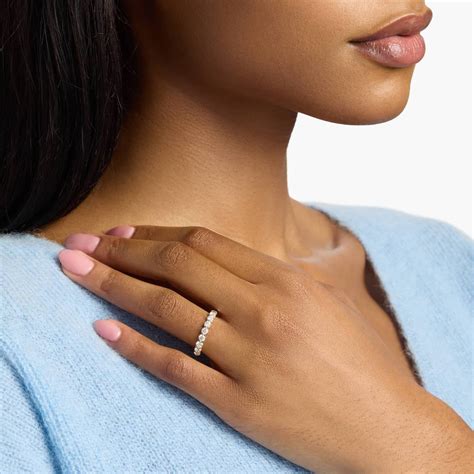 Floating Diamond Wedding Ring In 14K Yellow Gold (1 Ct. tw. - H-I / SI1