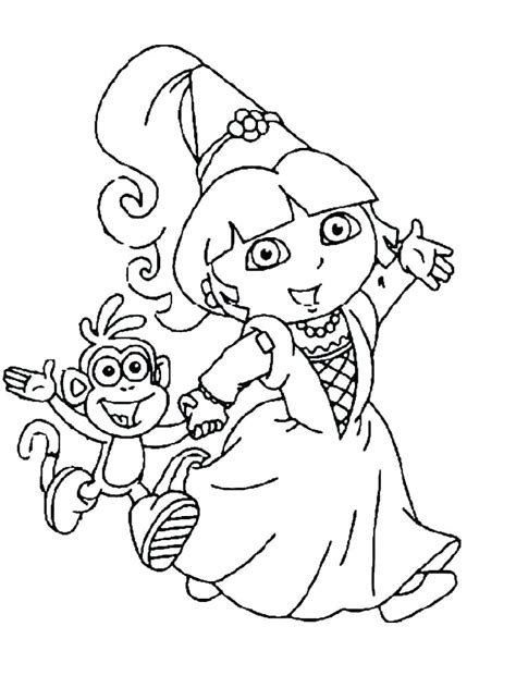 Dora And Boots Coloring Pages at GetColorings.com | Free printable ...