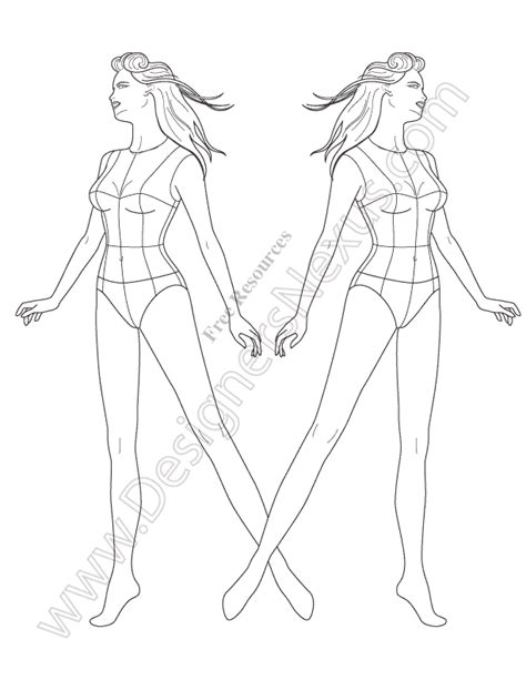 Female Body Drawing Outline at GetDrawings | Free download