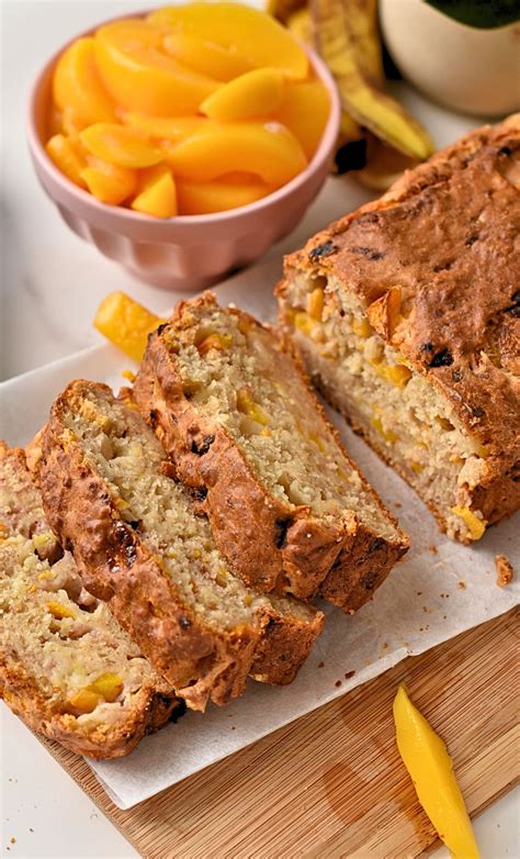 Peach Banana Bread (No Added Sugar, 5 Ingredients) - The Conscious