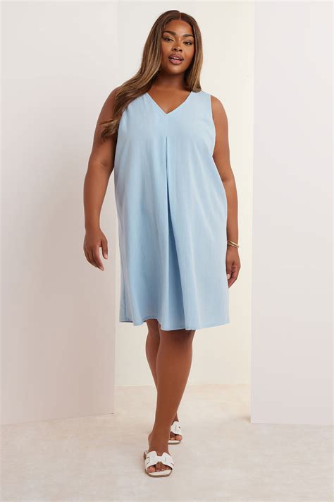 light blue plus size dresses
