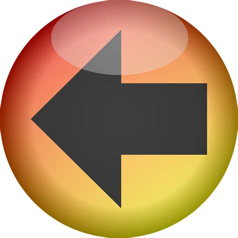 button glossy arrow  vector graphic  pixabay