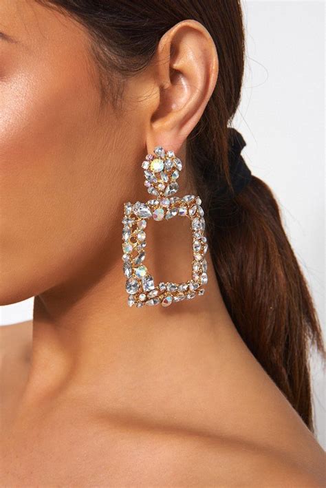 gold crystal statement earrings artofit