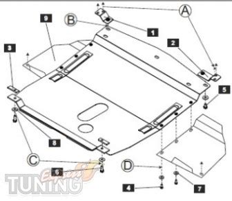 Защита двигателя Альфа Ромео 156 (защита картера Alfa Romeo 156 ...