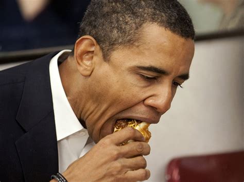 Pete Souza: President Obama's place setting for lunch in the dining