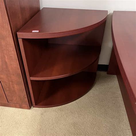 30" High Hon Cherry Corner Bookshelf | Office Furniture Liquidations