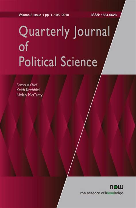 Quarterly Journal Of Political Science