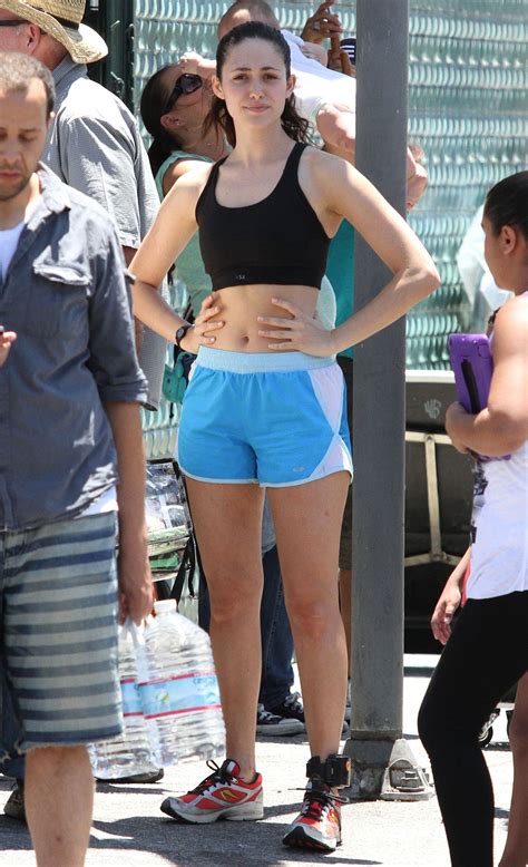 EMMY ROSSUM on the Set of Shameless in Los Angeles – HawtCelebs