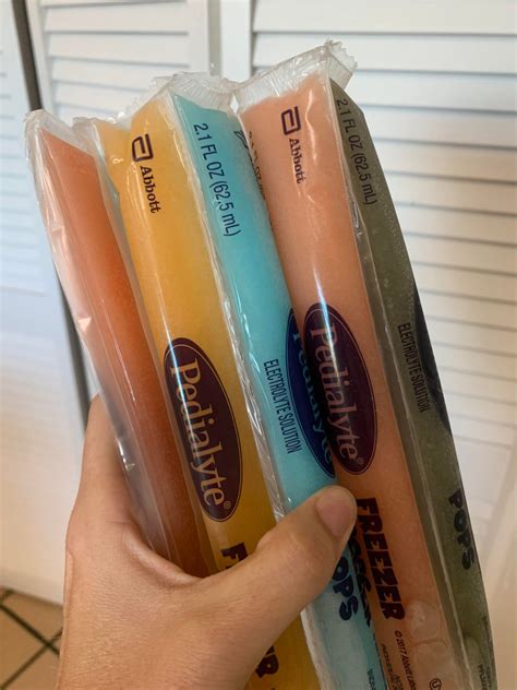 Pedialyte popsicles (like otter pops) are only 8 calories a piece (plus ...