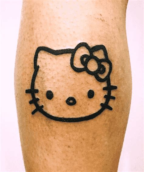 Rainbow Hello Kitty Tattoo