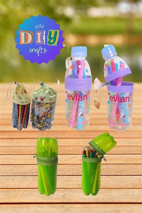 eco chic diy recycled bottle pencil case pencil stub recycler