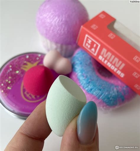 Спонжи для макияжа MINA mini blenders - «Мои маленькие помощники🤍💙💗 ...