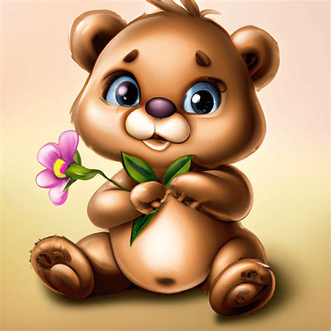 Adorable Cute Happy Baby Bear · Creative Fabrica