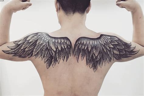 Tattoo • Подборка тату: Крылья на спине (57 фото)