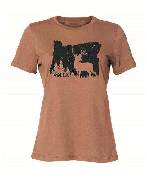 Women’s State Skyline Shirt – Chestnut – Oregon Hunters Association