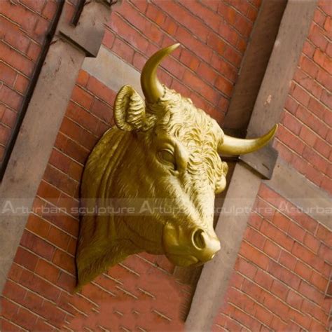 Bull Head Sculpture