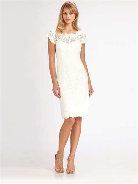 White Lace Dress With Jacket at Argentina Fields blog