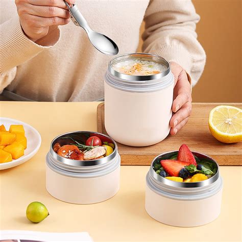 BCLONG Stainless Steel Vacuum Thermal Lunch Box Food Warmer Soup Cup ...