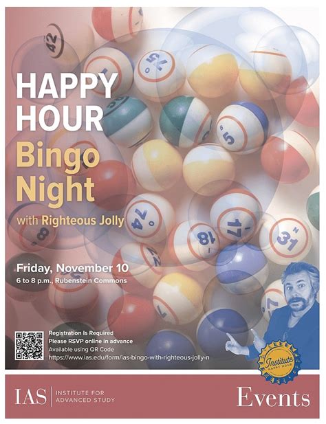 Happy Hour: IAS Bingo with Righteous Jolly - Events | Institute for ...