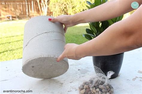 DIY Large Concrete Planters | Hometalk