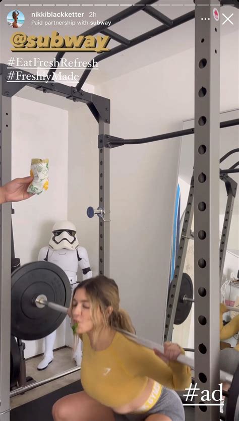 Nikki Blackketter's latest.. a subway paid sponsorship. Does anyone