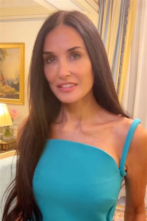Demi Moore wows fans as she flaunts ageless physique in Versace dress ...