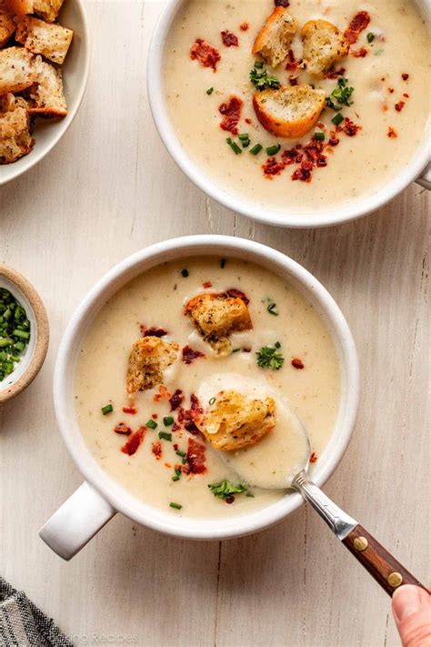 Creamy Cauliflower Potato Soup - Sally's Baking