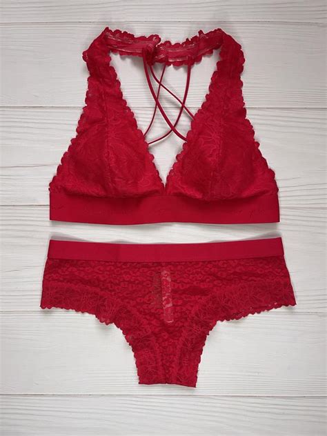 Кружевной комплект белья victoria's secret pink оригинал — цена 1200 ...